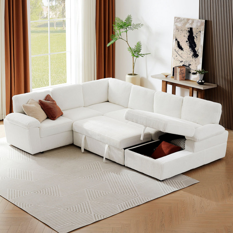 Hokku Designs Comfy Couch Comfortable Sofa Storage Sectional Sofa Couch For Home Apartment Office Living Room Modern Sofa Wayfair